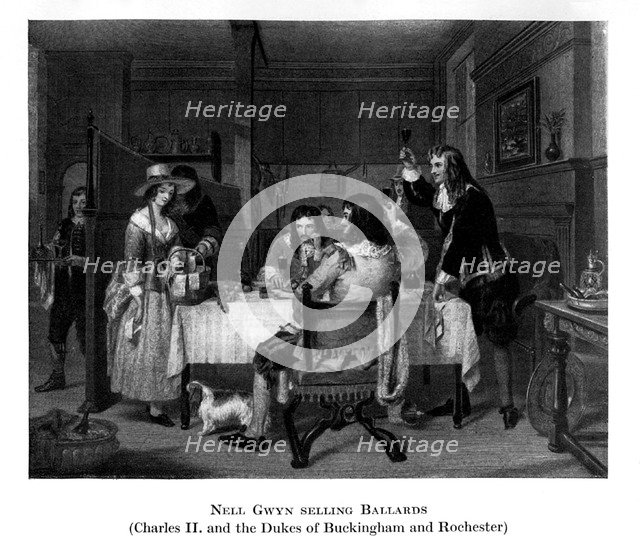 'Nell Gwyn selling Ballards', (19th century). Artist: Unknown