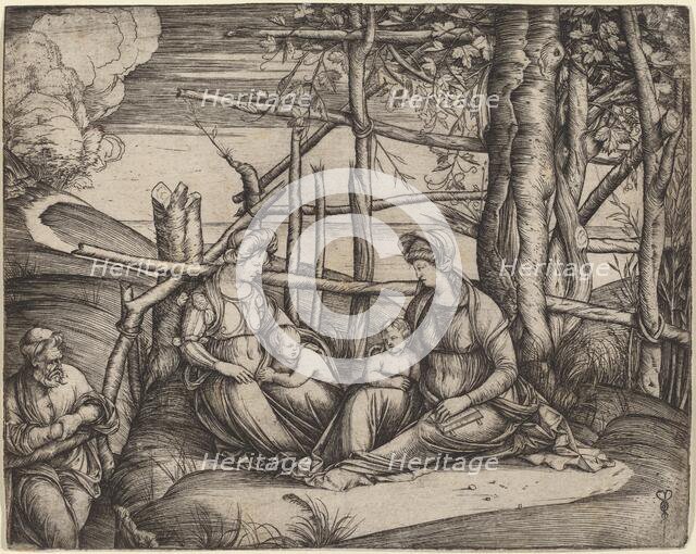 Holy Family with Saint Elizabeth and the Infant Saint John the Baptist, c. 1499/1501. Creator: Jacopo de' Barbari.