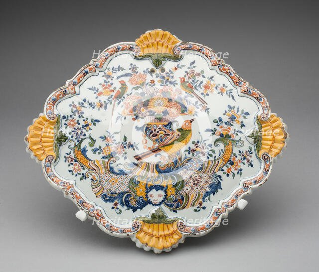 Plaque (one of a pair), Delft, c. 1750/60. Creator: Delftware.