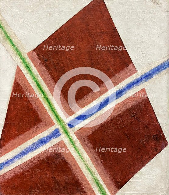 Composition. Diffusion of color (Diffusion of Light), 1917. Creator: Rozanova, Olga Vladimirovna (1886-1918).