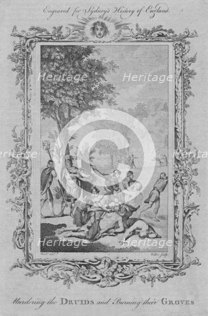 'Murdering the Druids and Burning their Groves', 1773. Creator: William Walker.