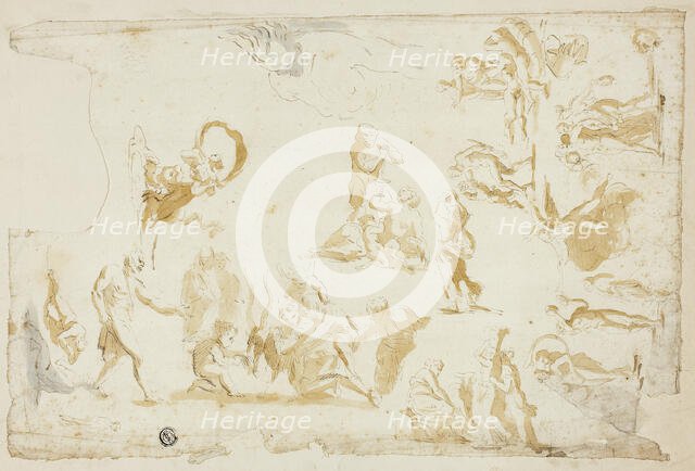 Sketches of Mythological Subjects, n.d. Creator: Giovanni Battista Cipriani.