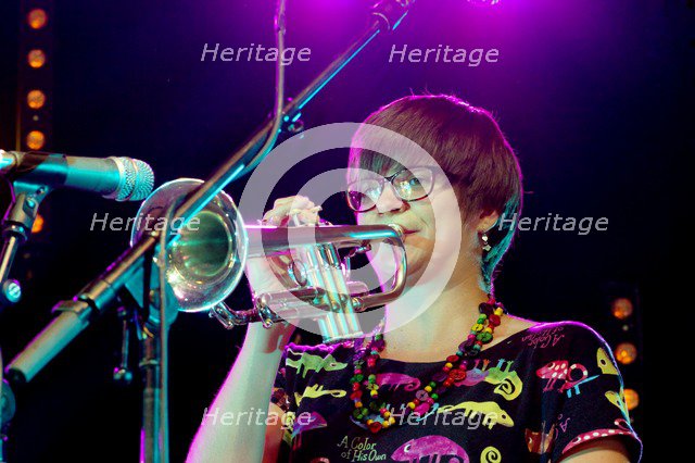 Laura Jurd, Love Supreme Jazz Festival, Glynde Place, East Sussex, 2015. Artist: Brian O'Connor.