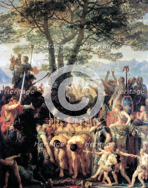 'The Helvetians Force the Romans to Pass Under the Yoke', 1858.  Artist: Charles Gleyre