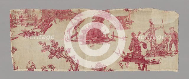 Don Quichotte (Don Quixote) (Furnishing Fabric), France, c. 1785. Creator: Unknown.