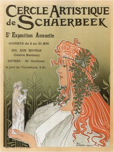Artistic Club of Schaerbeek, 5th annual show, 1897. Artist: Privat-Livemont, Henri (1861–1936)