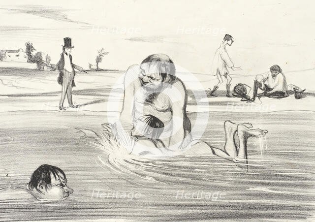 C'est un petit diable un vrai Dauphin..., 1839. Creator: Honore Daumier.