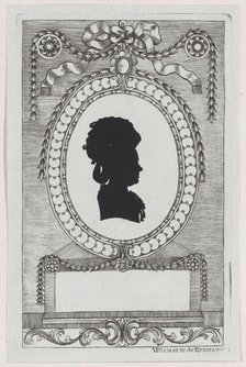 Silhouette of Gräfin Coreth, 1784-1834. Creator: Wilhelm Ackermann.