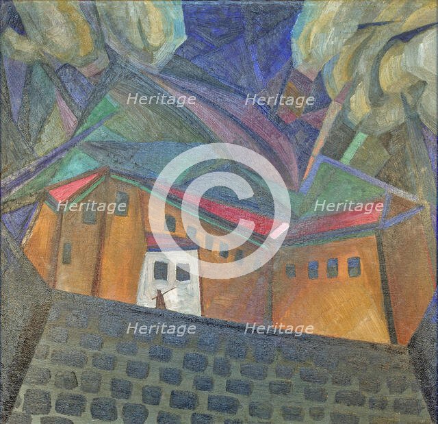 Prison, 1916. Creator: Bogomazov, Alexander Konstantinovich (1880-1930).