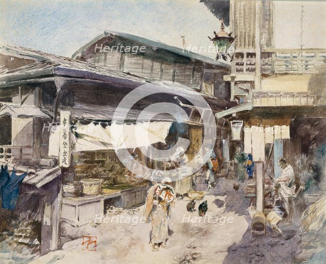 Street Scene in Ikao, Japan. Creator: Robert Frederick Blum.