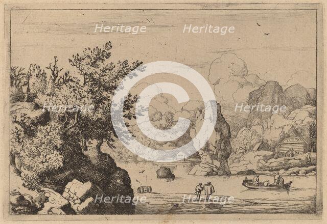 Rock in the Middle of a River, probably c. 1645/1656. Creator: Allart van Everdingen.