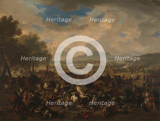 The Battle of Ramillies between the French and the Allied Powers, 23 May 1706, (1706-1710).  Creator: Jan van Huchtenburg.