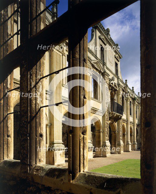 North side of the inner court of Kirby Hall, Northamptonshire, c2000s(?). Artist: Historic England Staff Photographer.