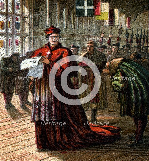 Cardinal Wolsey, (c1850). Artist: Unknown