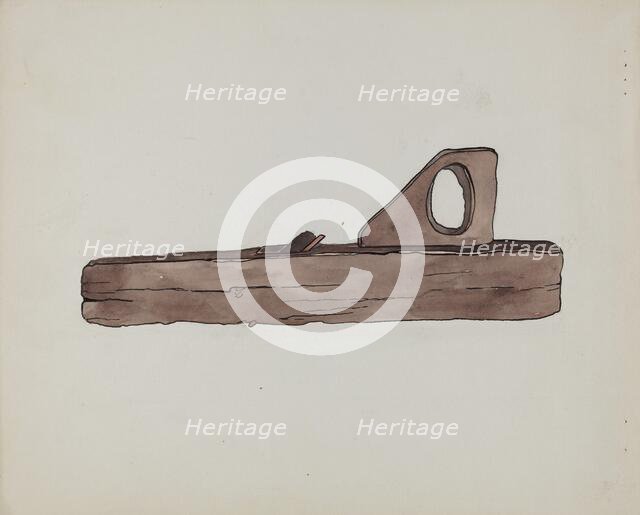 Plane for Leveling Wood, c. 1936. Creator: Lena Nastasi.