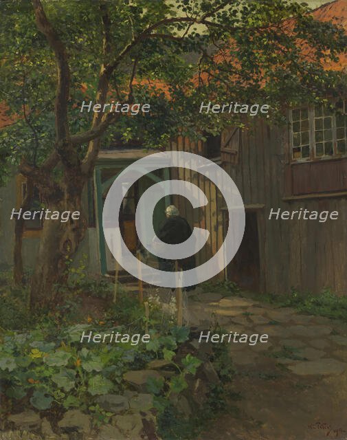 From the Courtyard, 1912. Creator: Wilhelm Peters.