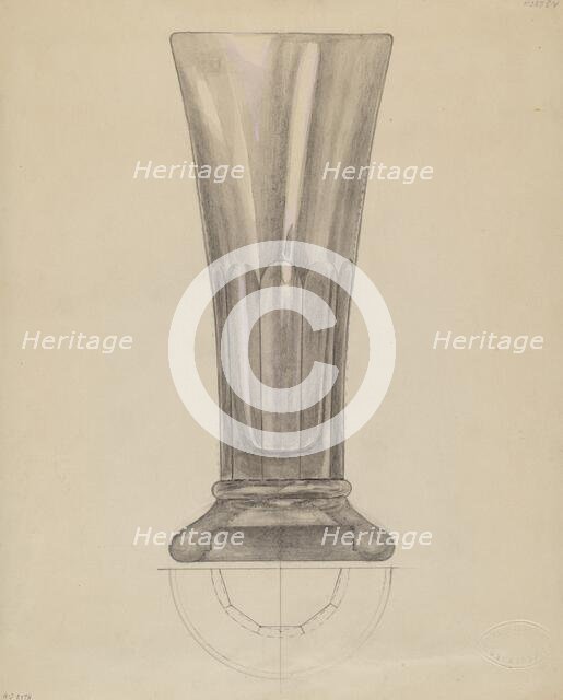 Beer Glass, c. 1936. Creator: Albert Eyth.