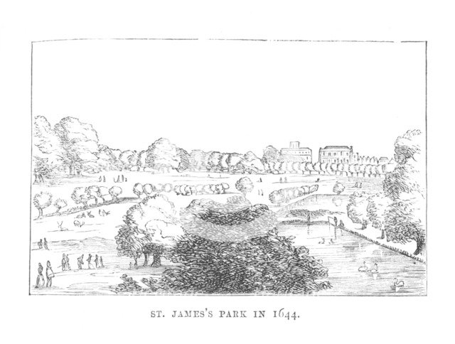 'St. James Park in 1644', c1870. Artist: Unknown.