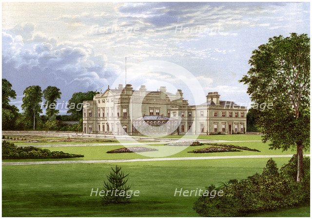 Dalton Hall, near Beverley, Yorkshire, home of Lord Hotham, c1880. Artist: Unknown