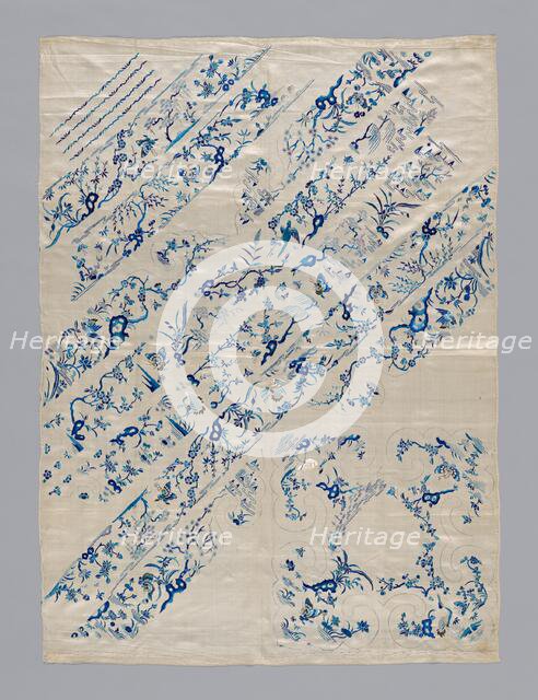 Uncut Yardage (For Woman's Coat), China, Qing dynasty (1644-1911), 1875/1900. Creator: Unknown.