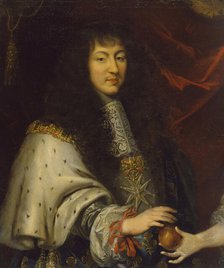 Half-length Portrait of Louis XIV (1638-1715), 17th century. Creator: Pierre Mignard.