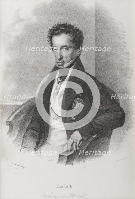 Archduke Charles of Austria (1771-1847), Duke of Teschen. Creator: Kriehuber, Josef (1800-1876).