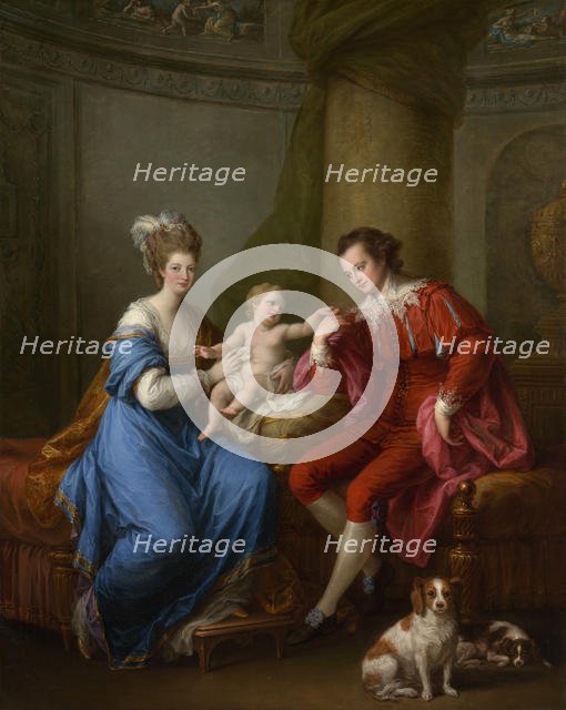 Edward Smith Stanley (1752-1834), Twelfth Earl of Derby, with His First Wife and Their Son, c1776. Creator: Angelica Kauffman.