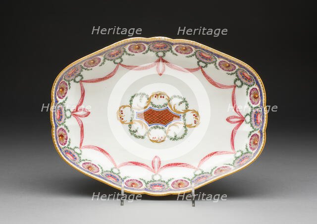 Basin (Jatte ovale de pot à l'eau), Sèvres, 1763. Creators: Sèvres Porcelain Manufactory, Louis Jean Thévenet.