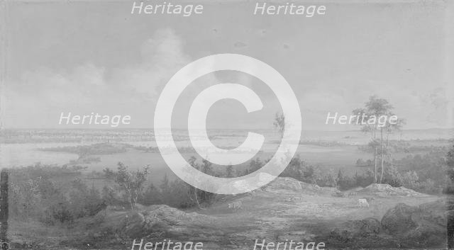 View of New York from New Jersey, ca. 1850. Creator: Unknown.