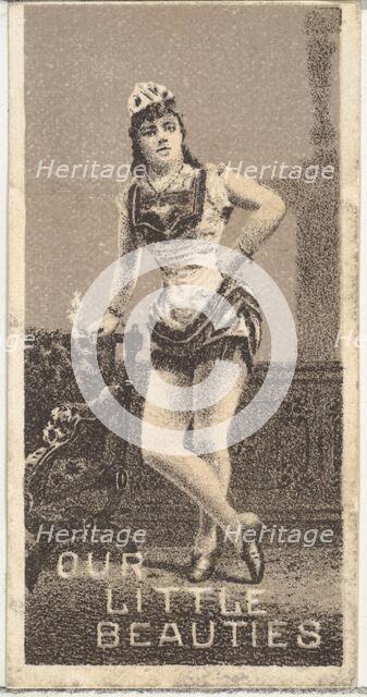 From the Actresses series (N57) promoting Our Little Beauties Cigarettes for Allen & Ginte..., 1890. Creator: Allen & Ginter.
