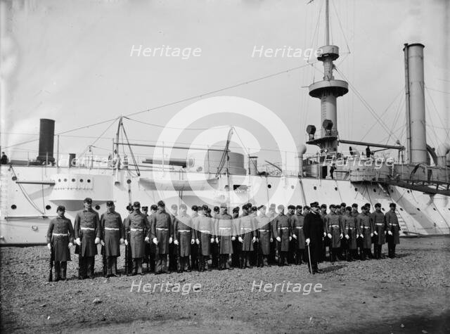 U.S.S. Brooklyn, Marine guard, 1897. Creator: Unknown.