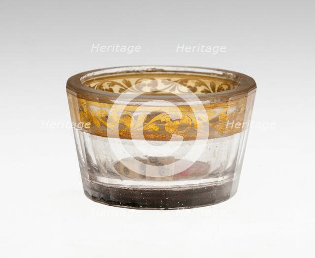 Salt, Bohemia, c. 1730. Creator: Bohemia Glass.