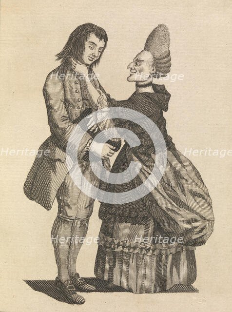 Joseph and His Mistress, May 9, 1771. Creator: Matthew Darly.