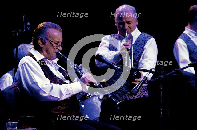 Enrico Tomasso and Acker Bilk, Dorking Halls, Dorking, Surrey, 2012. Artist: Brian O'Connor