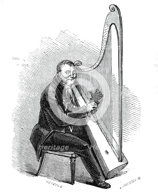 Mr. Roberts, the Welsh Harper, 1844. Creator: Unknown.