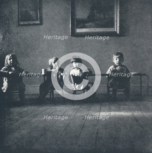 'Interior with seated figures', 1941. Artist: Cecil Beaton.