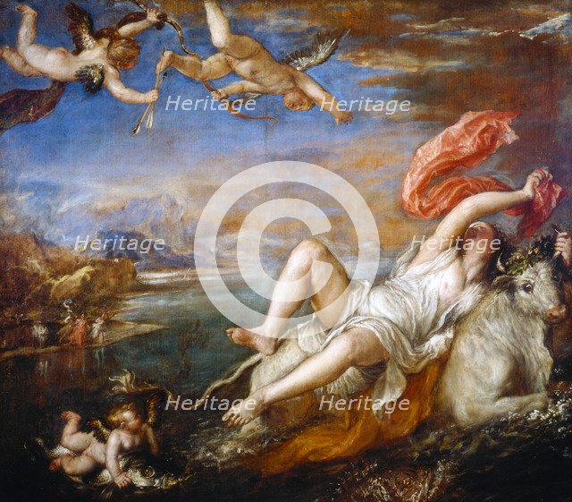 The Rape of Europa, 1560-1561. Artist: Titian (1488-1576)