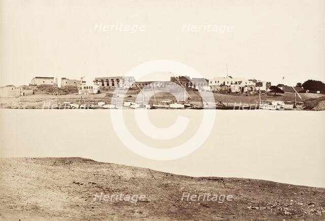 Town Of Luxor, c.1870. Creator: Antonio Beato.