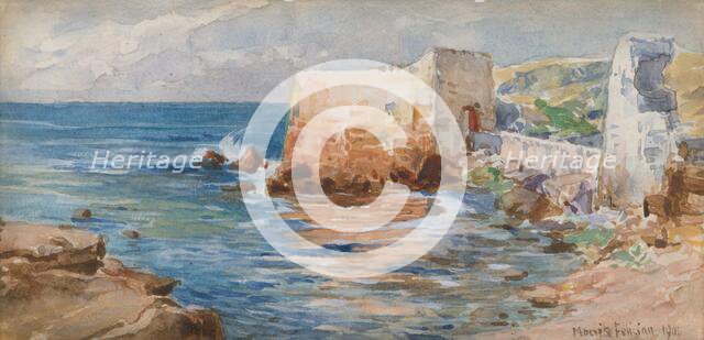 Fort by the sea, 1906. Creator: Felicián Moczik.