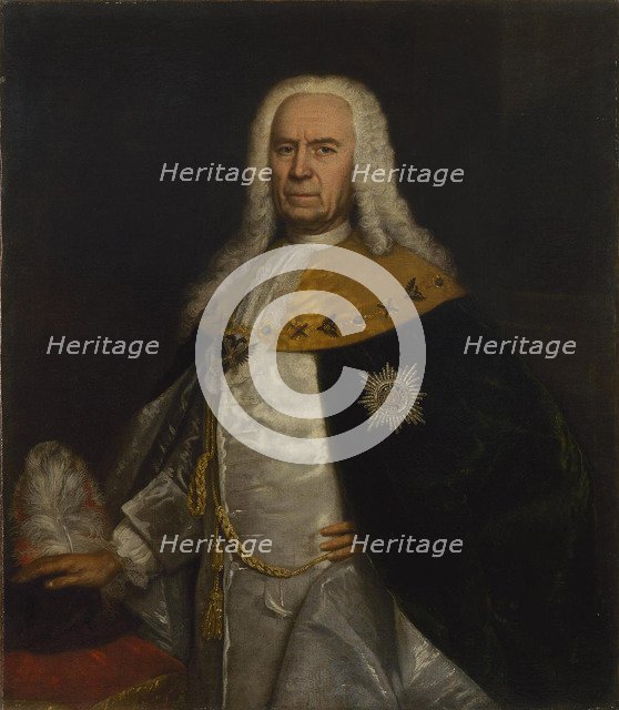 Portrait of Count Andrei Ivanovich Ushakov (1708-1739), Mid of the 18th century. Artist: Anonymous  