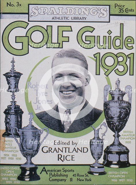 Golf Guide 1931, featuring Bobby Jones, American, 1931. Artist: Unknown