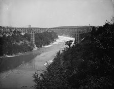 Michigan Central Cantilever Bridge, between 1880 and 1897. Creator: William H. Jackson.