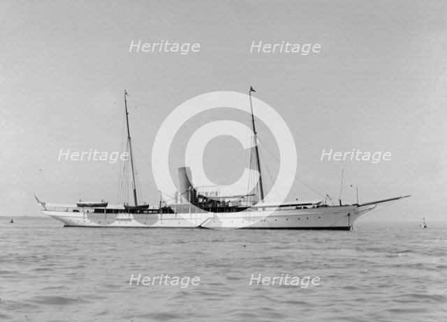 The 664 ton steam yacht North Star, 1911. Creator: Kirk & Sons of Cowes.