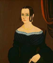 Lady Wearing Spectacles, c. 1840. Creator: Unknown.