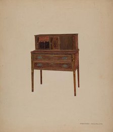 Desk, c. 1938. Creator: Dorothea A. Farrington.