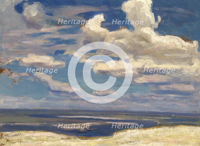 Cloud over the Dnieper River, 1903. Creator: Jan Stanislawski.