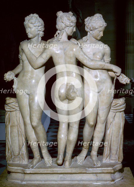 Statue of the three graces. Artist: Unknown