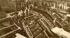 'Constructing Escalators at the Bank Station, London', c1930. Creator: Unknown.