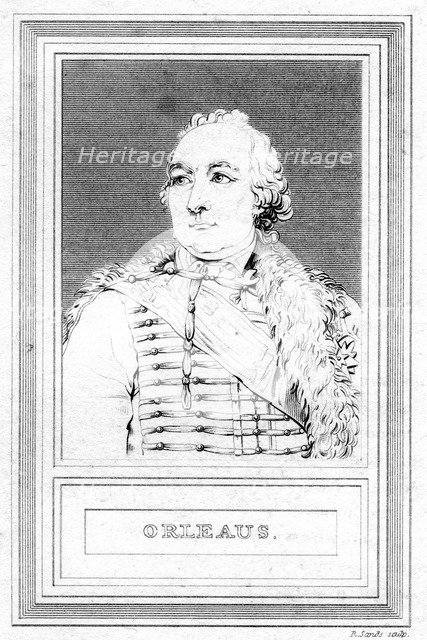 Louis Philippe, Duke of Orleans, (1811).Artist: R Sands