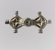 Equal-Arm Brooch with Cross Decoration, Frankish, 7th-8th century. Creator: Unknown.